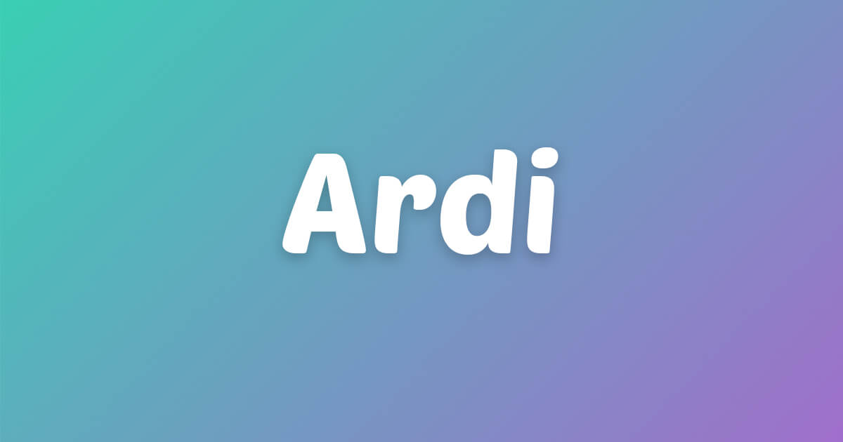 Lagu ulang tahun Ardi