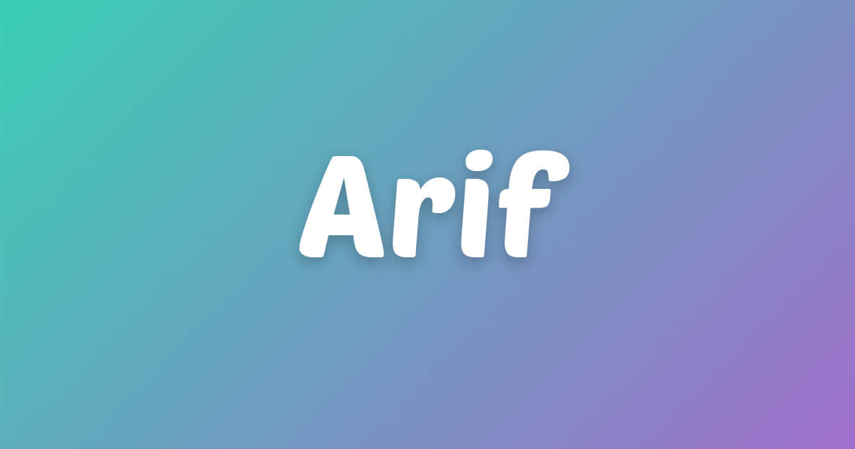 Lagu ulang tahun Arif