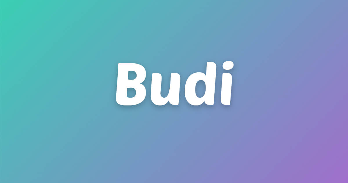 Lagu ulang tahun Budi