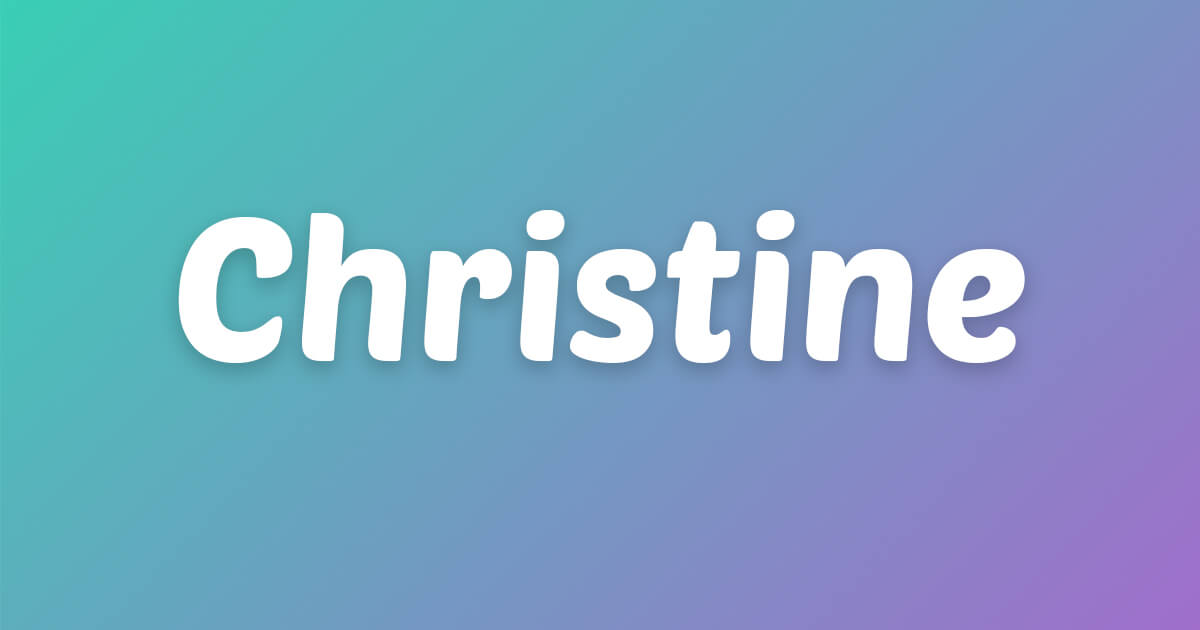 Lagu ulang tahun Christine