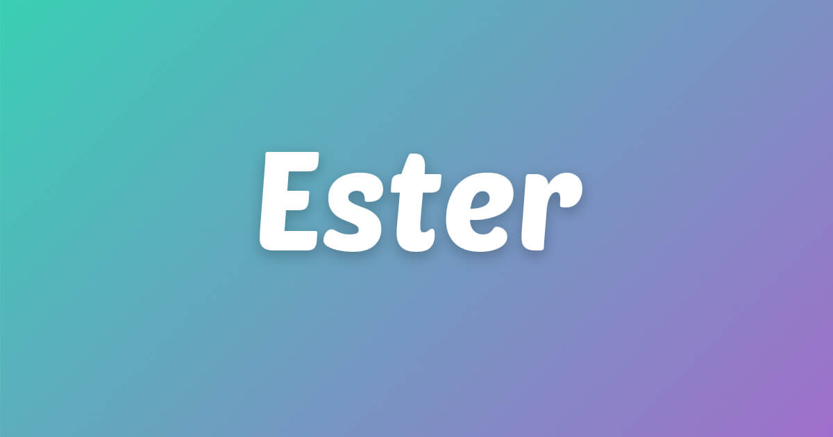 Lagu ulang tahun Ester