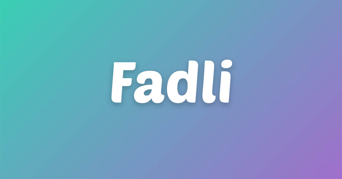 Lagu ulang tahun Fadli