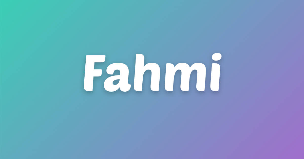 Lagu ulang tahun Fahmi Lagu ulang tahun Fahmi