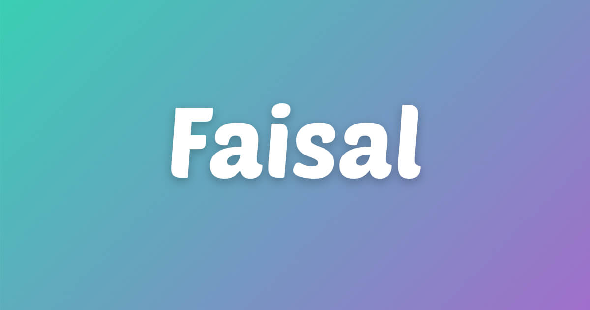 Lagu ulang tahun Faisal