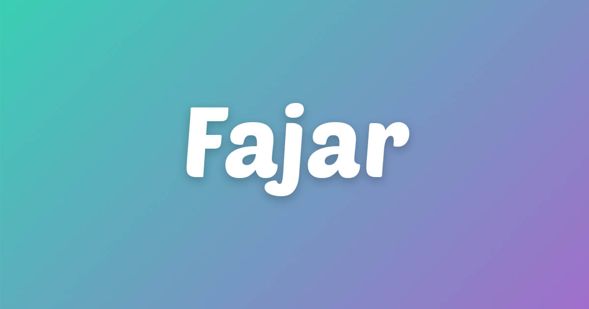 Lagu ulang tahun Fajar