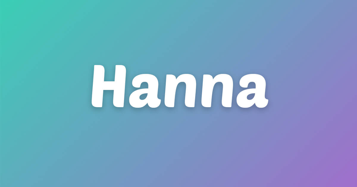 Lagu ulang tahun Hanna Lagu ulang tahun Hanna