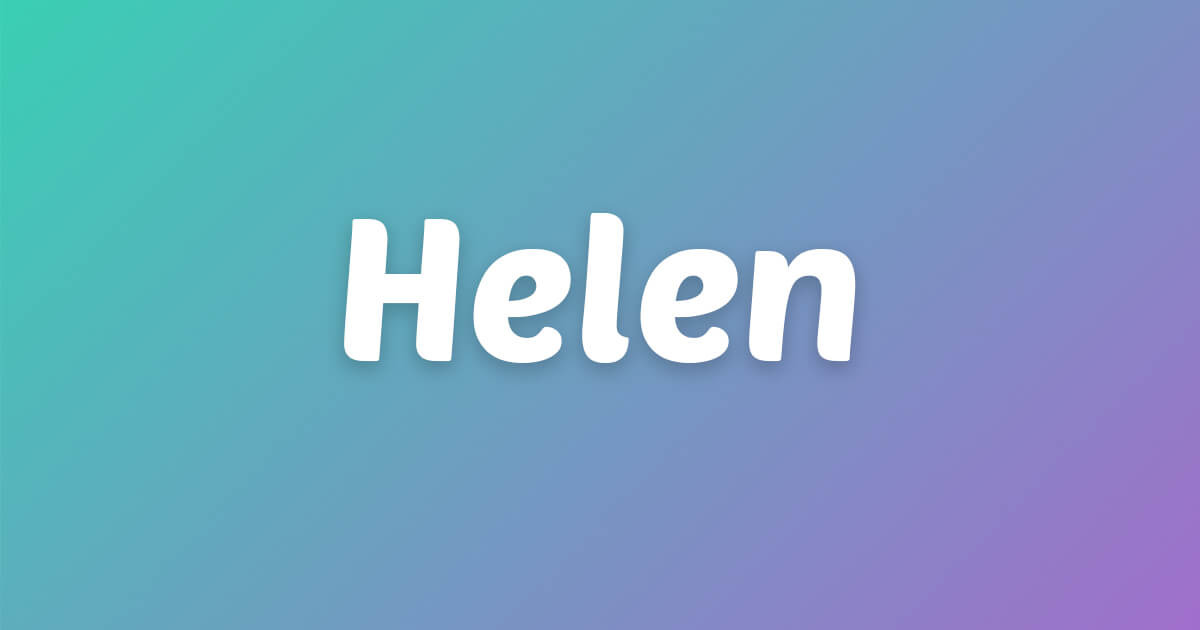 Lagu ulang tahun Helen