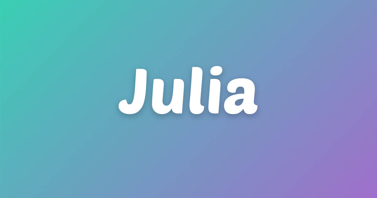 Lagu ulang tahun Julia