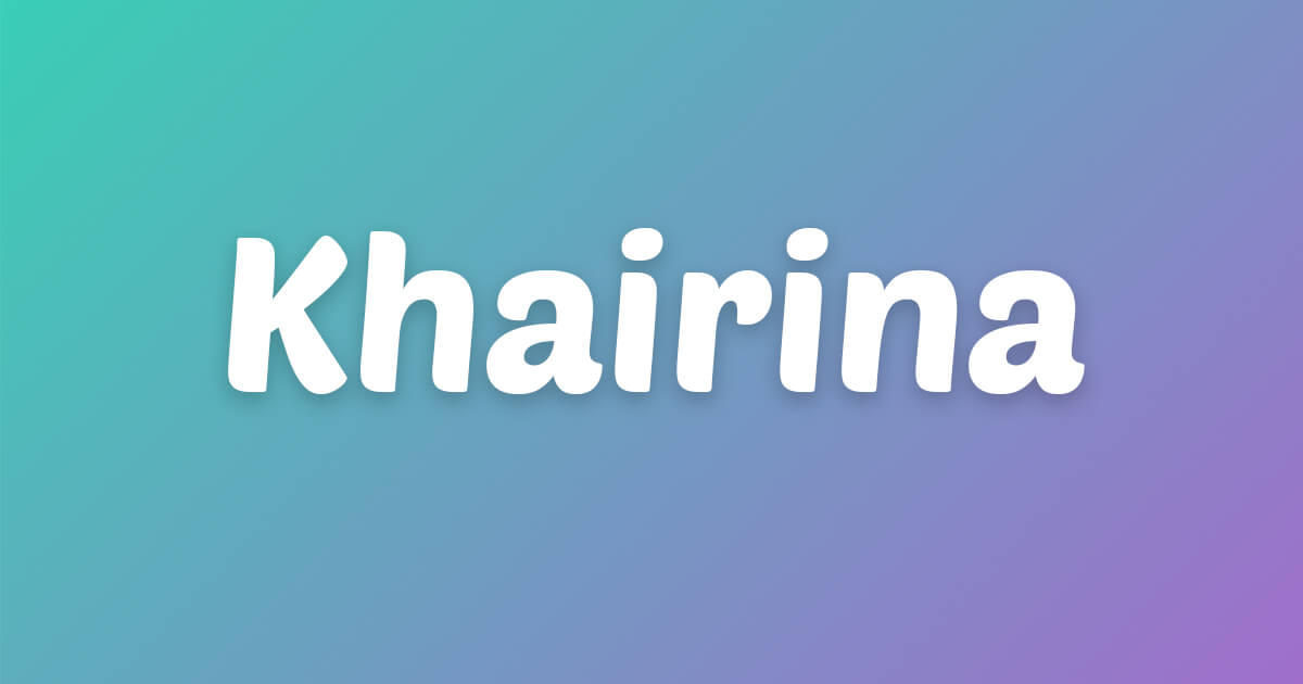 Lagu ulang tahun Khairina