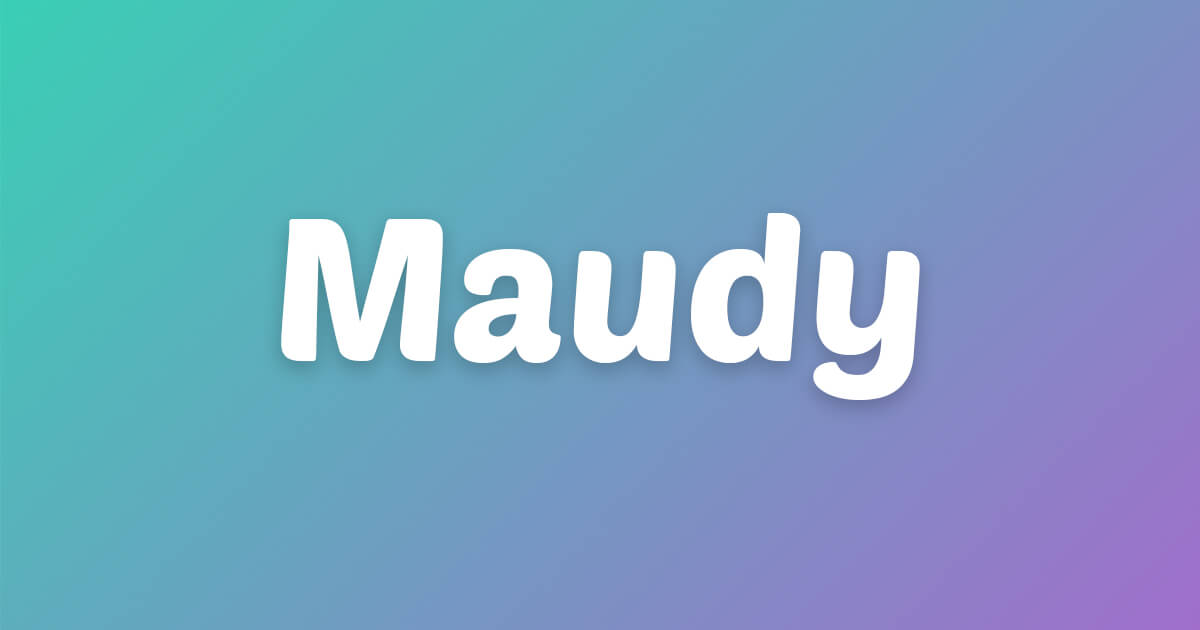 Lagu ulang tahun Maudy