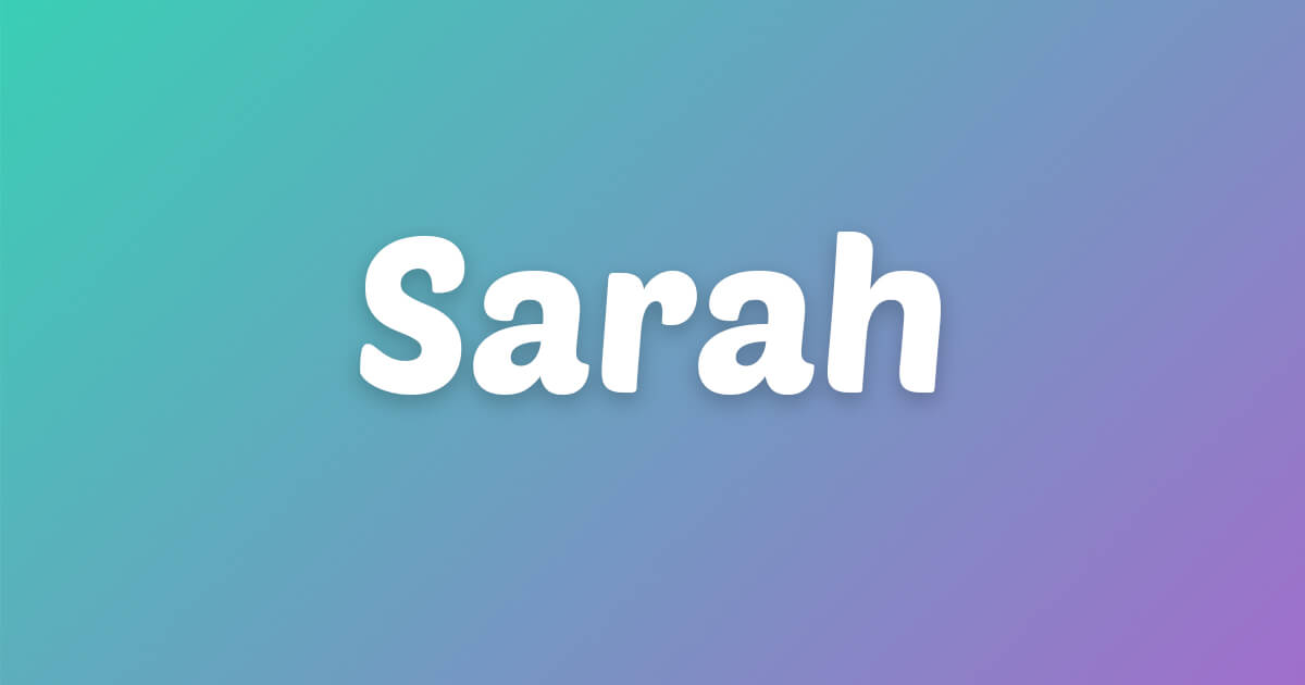 Lagu ulang tahun Sarah