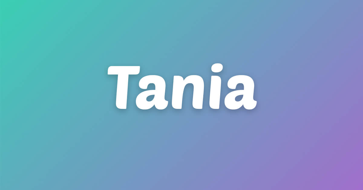 Lagu ulang tahun Tania